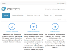 Tablet Screenshot of everlightings.com